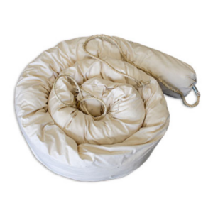 Organic Absorbent Boom with Rope Ties - 3.0m x 16cm