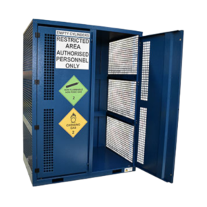 High Pressure Gas Cylinder Cage - 18x Bottles Full/Empty Sections