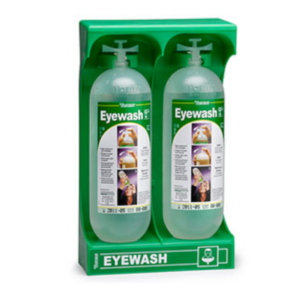 Tobin Portable Eyewash Stand - 2x 1L Bottles