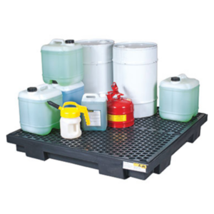 Drum Bund Low Profile Polyethylene with Removable Grate - 4 Drum