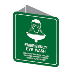 Emergency Double-sided Sign - Emergency Eye Wash