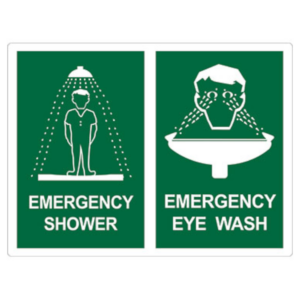 Emergency Information Sign - Shower and Eye Wash Combo