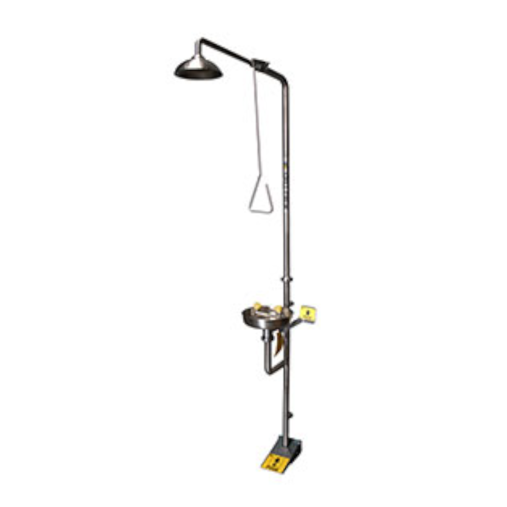 Combination Safety Shower with Eyewash