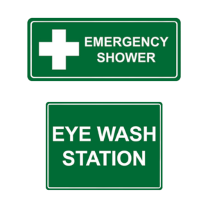 Shower & Eyewash Signage